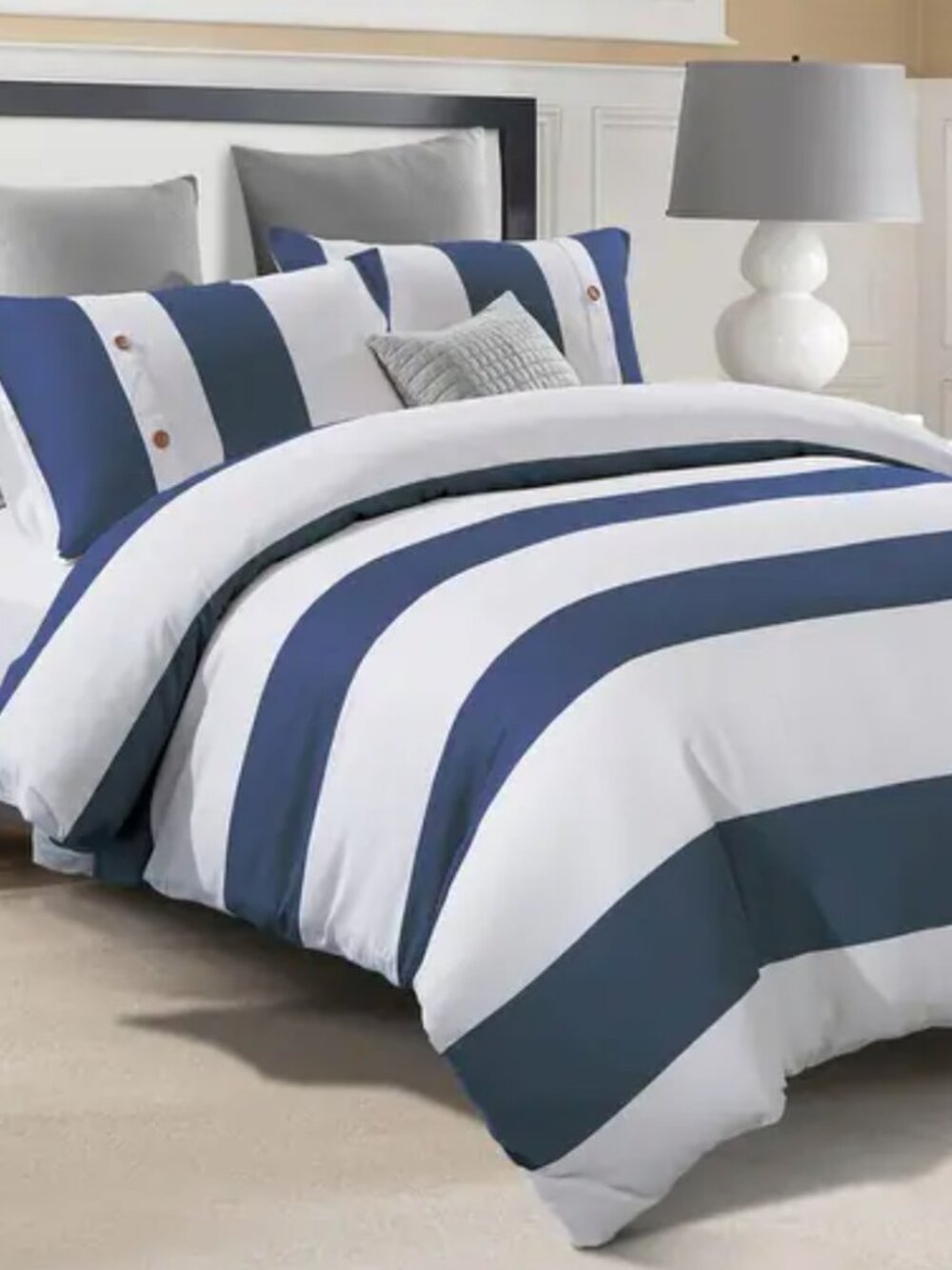 New Superior Addison Full Queen Duvet Cover Set Cover + Pillow Shams 100% Cotton